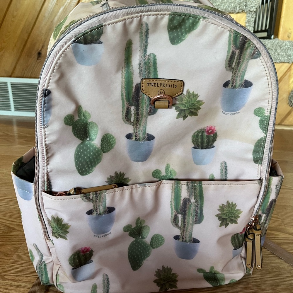 TWELVElittle Pink Cacti 🌵 Diaper Bag